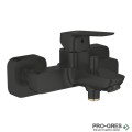 Смесител за душ/вана, стенен, черен мат, Cubeo, Grohe 1018132430