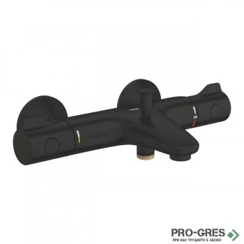 Смесител за вана/душ, термостатен, черен мат,  Grohtherm 800, Grohe 1022032430