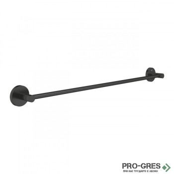 Закачалка за хавлии, 60см, черен мат, Essentials, Grohe 1022512430