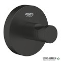Закачалка за баня, черен мат, Essentials, Grohe 1024602430
