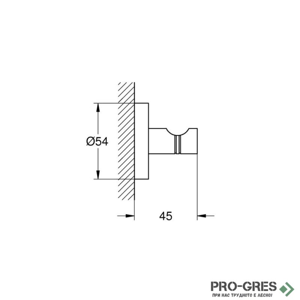 Закачалка за баня,SuperSteel Essentials, Grohe 40364DC1