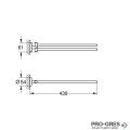 Двоен хавлийник-ножица,SuperSteel Essentials, Grohe 40371DC1