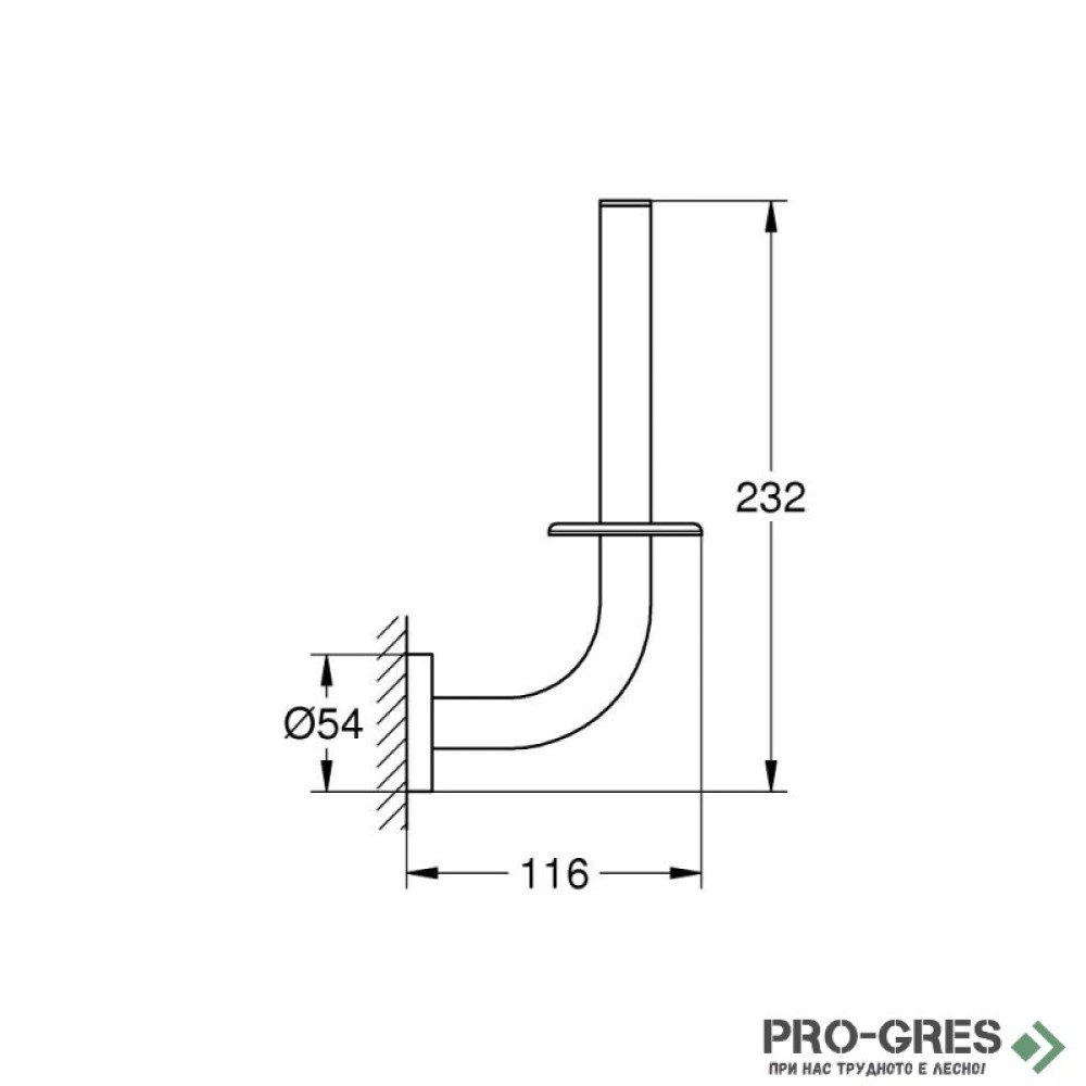 Поставка за резервна тоалетна хартия, черен мат, Essentials, Grohe 1024692430