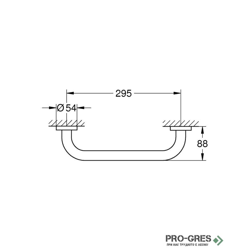 Държач за вана, Essentials, Grohe 1024712430