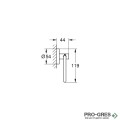 Поставка за тоалетна хартия, черен мат, Essentials, Grohe 1024722430
