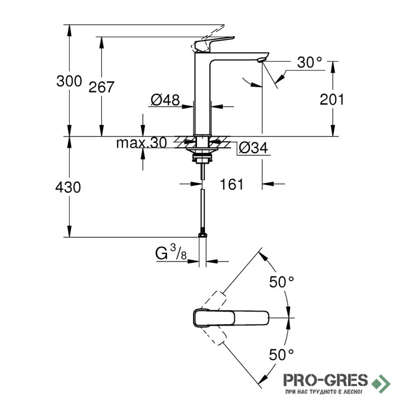 Смесител за мивка, XL-размер, Cubeo, Grohe 10 172 90000 Смесител за мивка, XL-размер, Cubeo, Grohe 10 172 90000
