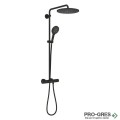 Термостатна душ система, Phantom Black, Rainshower SmartActive 310, Grohe 22119KF0