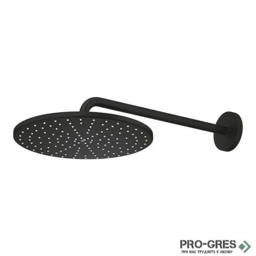 Душ пита и рамо 422мм, черен мат, Rainshower Mono 310, Grohe 22121KF0
