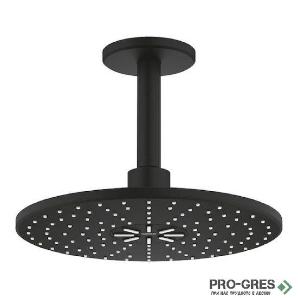 Душ пита с 2 струи, черен мат, Rainshower SmartActive 310, Grohe 22124KF0