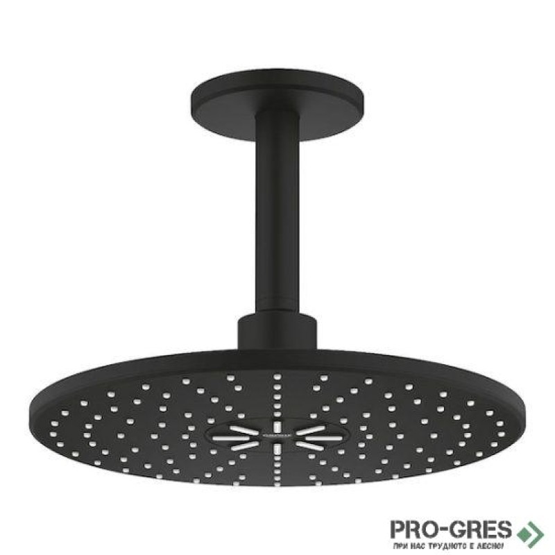 Душ пита с 2 струи, черен мат, Rainshower SmartActive 310, Grohe 22124KF0