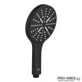 Душ слушалка, с 3 струи, черен мат, Rainshower SmartActive 130, Grohe 22127KF0