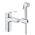 Смесител за мивка, с хигиенен душ ,S-размер, Eurosmart Grohe 23124 003