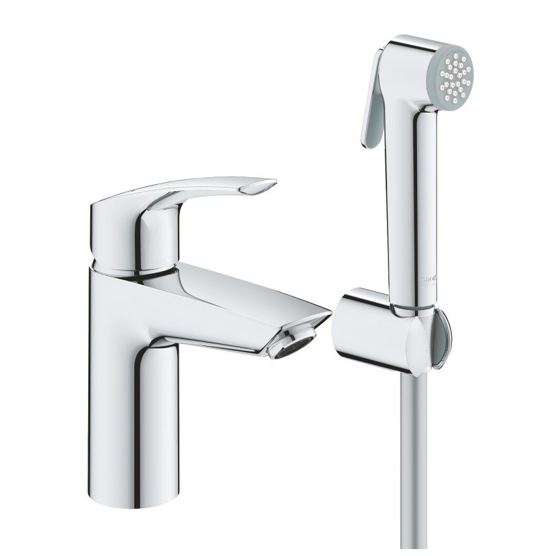 Смесител за мивка, с хигиенен душ ,S-размер, Eurosmart Grohe 23124 003