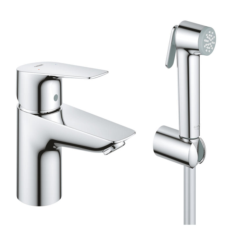 Смесител за мивка, с хигиенен душ ,S-размер, Bauedge Grohe 23 757 001