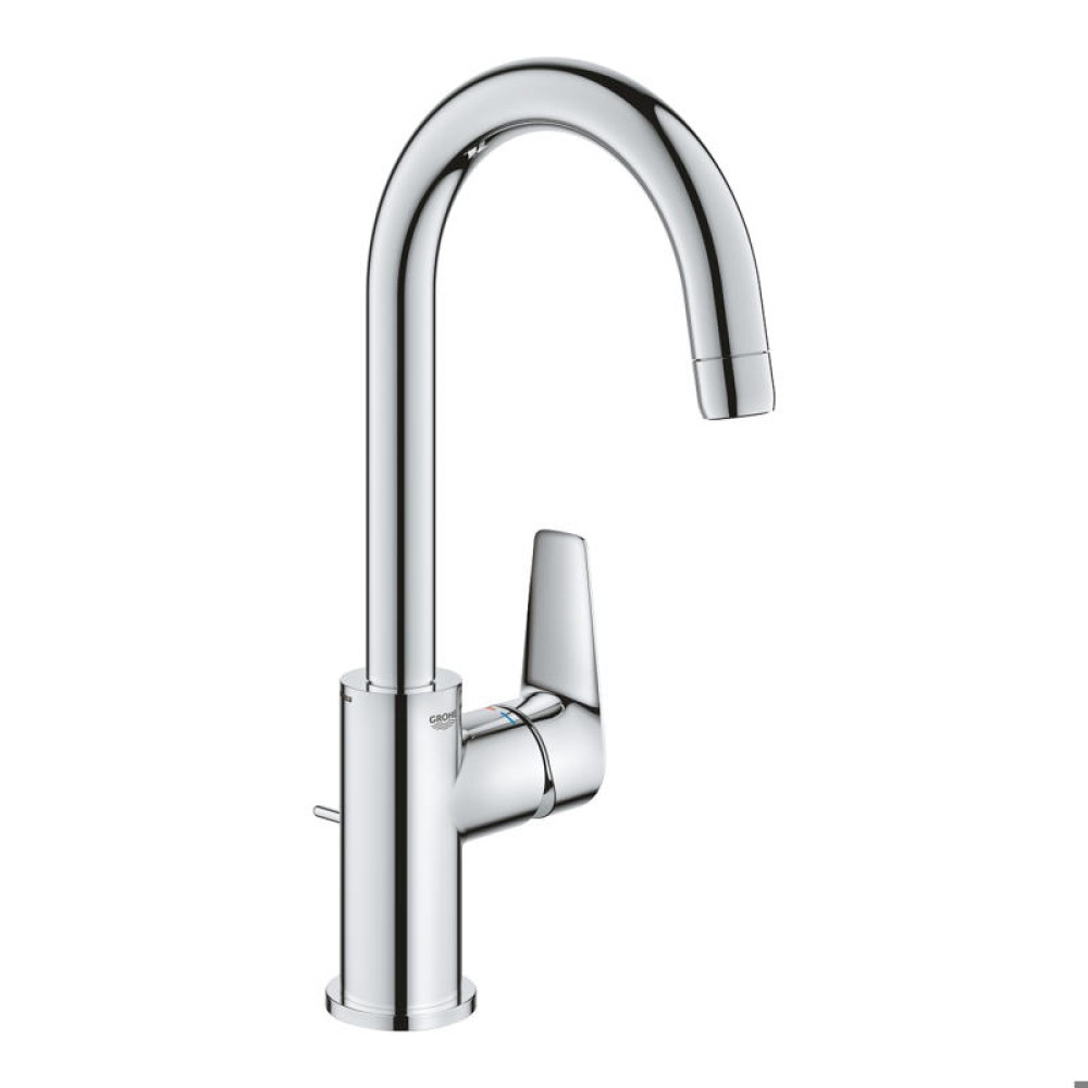 Смесител за мивка едноръкохватков хром,Bau Edge Grohe 23 760 001