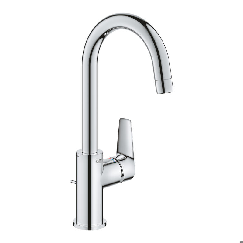 Смесител за мивка едноръкохватков хром,Bau Edge Grohe 23 760 001