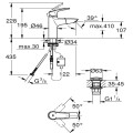 Смесител за мивка М-размер хром,Eurosmart Grohe 23 976 003