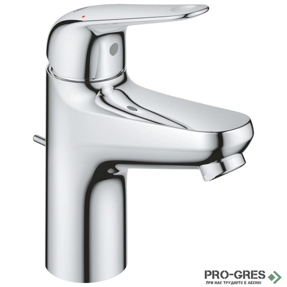 Смесител за мивка, с изпразнител S-размер, EuroEco I, Grohe 23 262 001