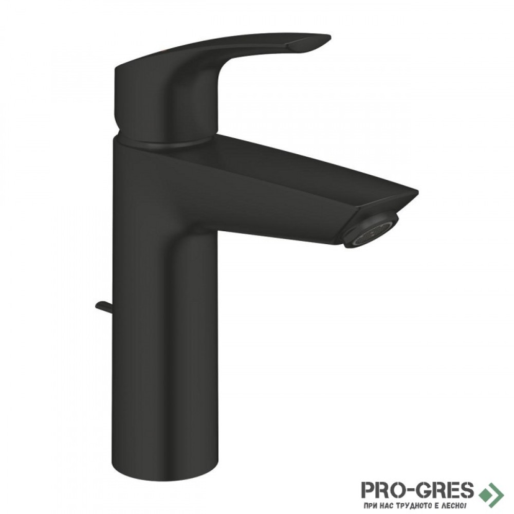 Смесител за умивалник, с изпразнител, черен мат, M-размер, Eurosmart, Grohe 233222433