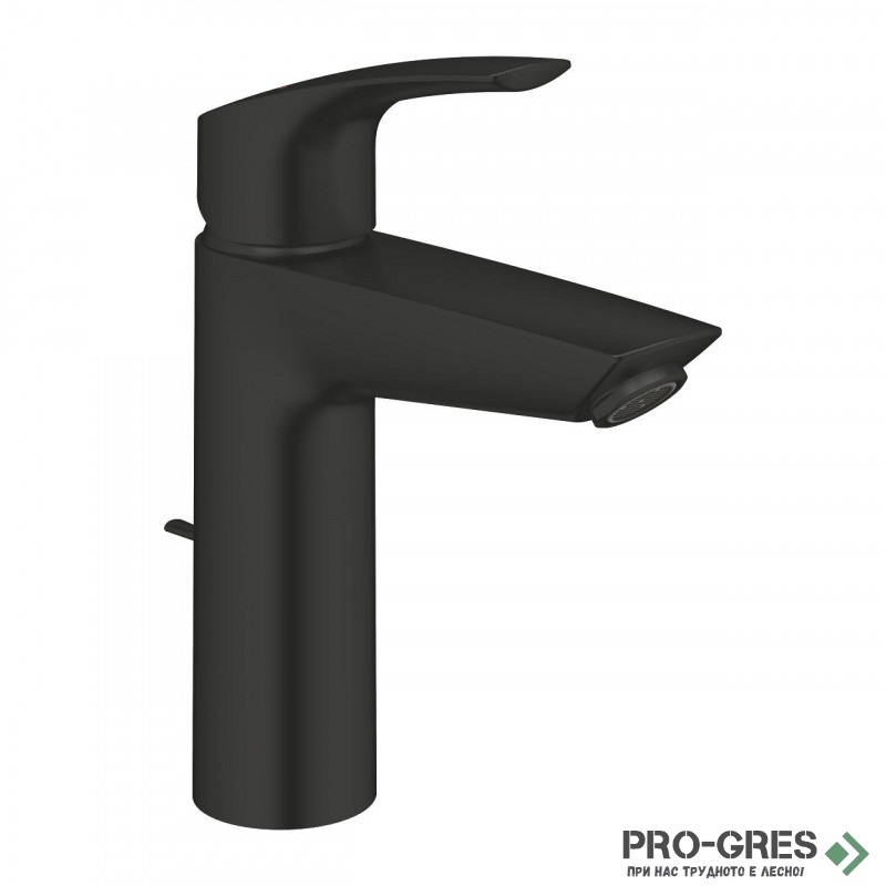 Смесител за умивалник, с изпразнител, черен мат, M-размер, Eurosmart, Grohe 233222433