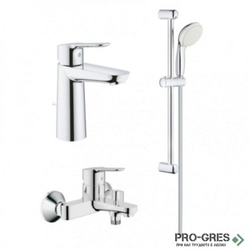 Комплект смесител за мивка,вана,душ гарнитура Grohe 23 758 000/23 334 000/27 853 001