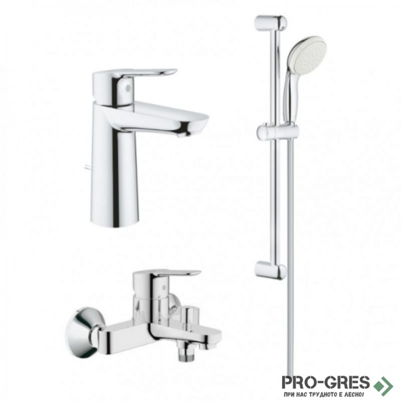Комплект смесител за мивка,вана,душ гарнитура Grohe 23 758 000/23 334 000/27 853 001
