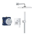 Комплект смесител за вграждане, душ пита 250мм, хром, CUBE/TEMPESTA 250 Grohe 24 062 000