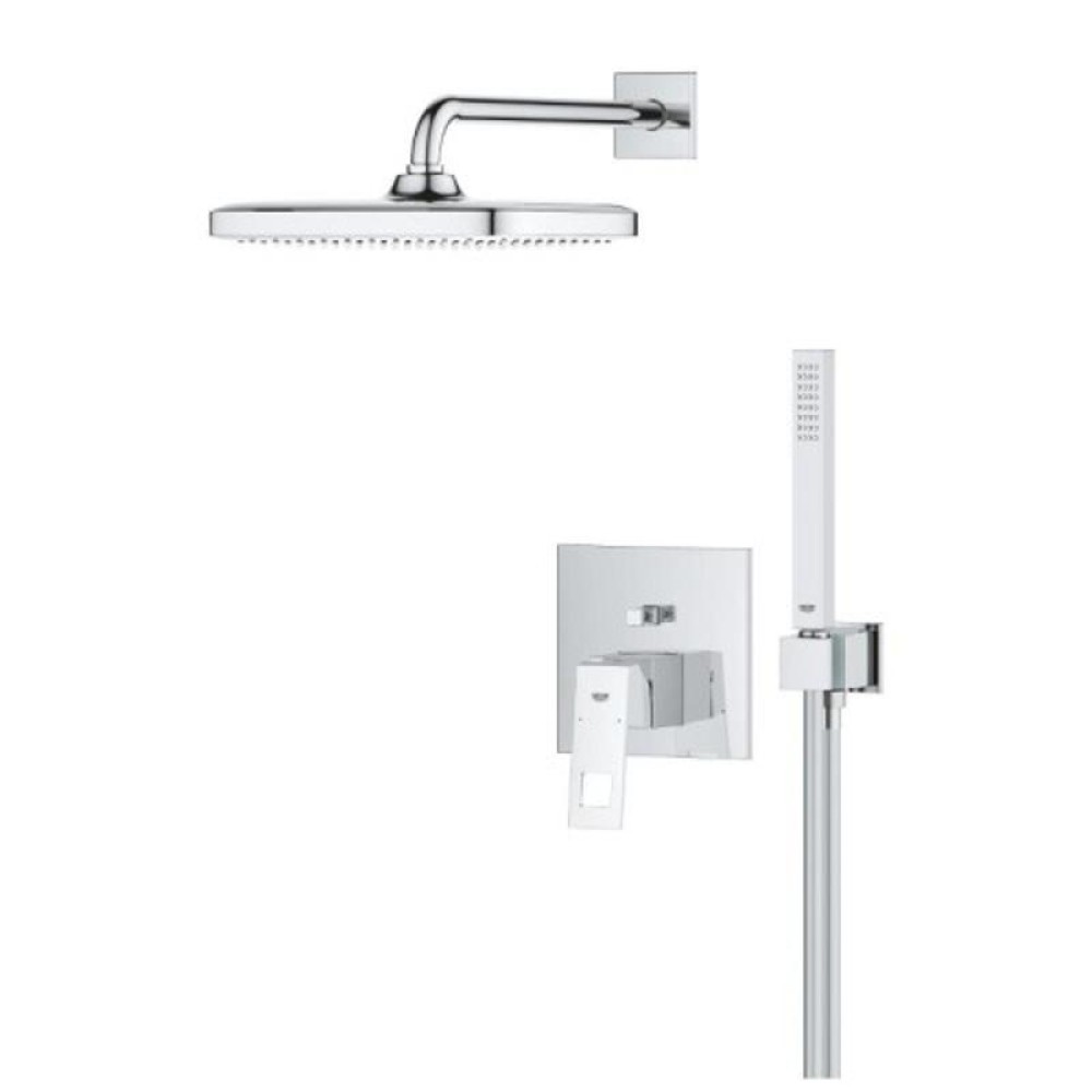 Комплект смесител за вграждане, душ пита 250мм, хром, CUBE/TEMPESTA 250 Grohe 24 062 000