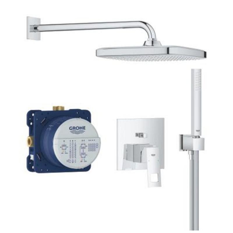 Комплект смесител за вграждане, душ пита 250мм, хром, CUBE/TEMPESTA 250 Grohe 24 062 000