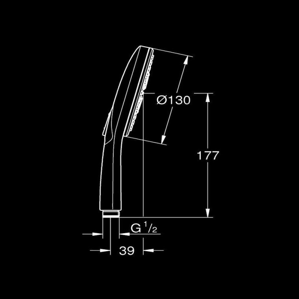 Ръчен душ, Grohe, Rainshower 130 с три стури 26574000