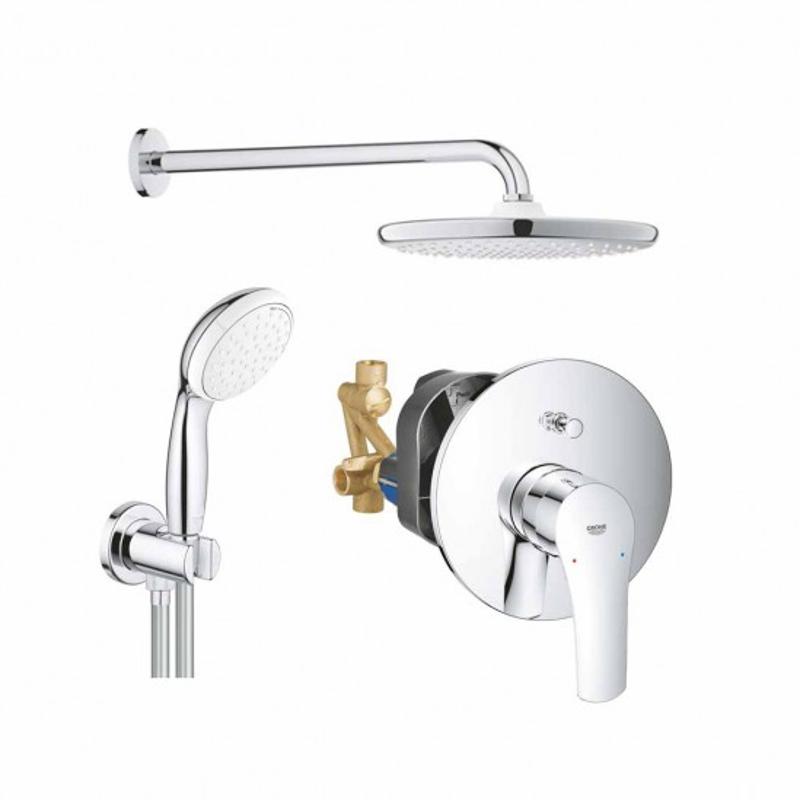 Комплект смесител за вграждане, душ пита 250мм, хром EUROSMART/TEMPESTA Grohe 26 668 000