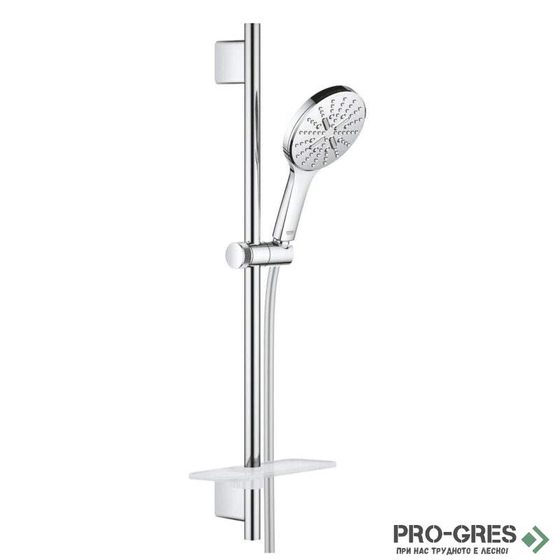 Душ гарнитура с тръбно окачване, Rainshower SmartActive 130, Grohe 26 575 000