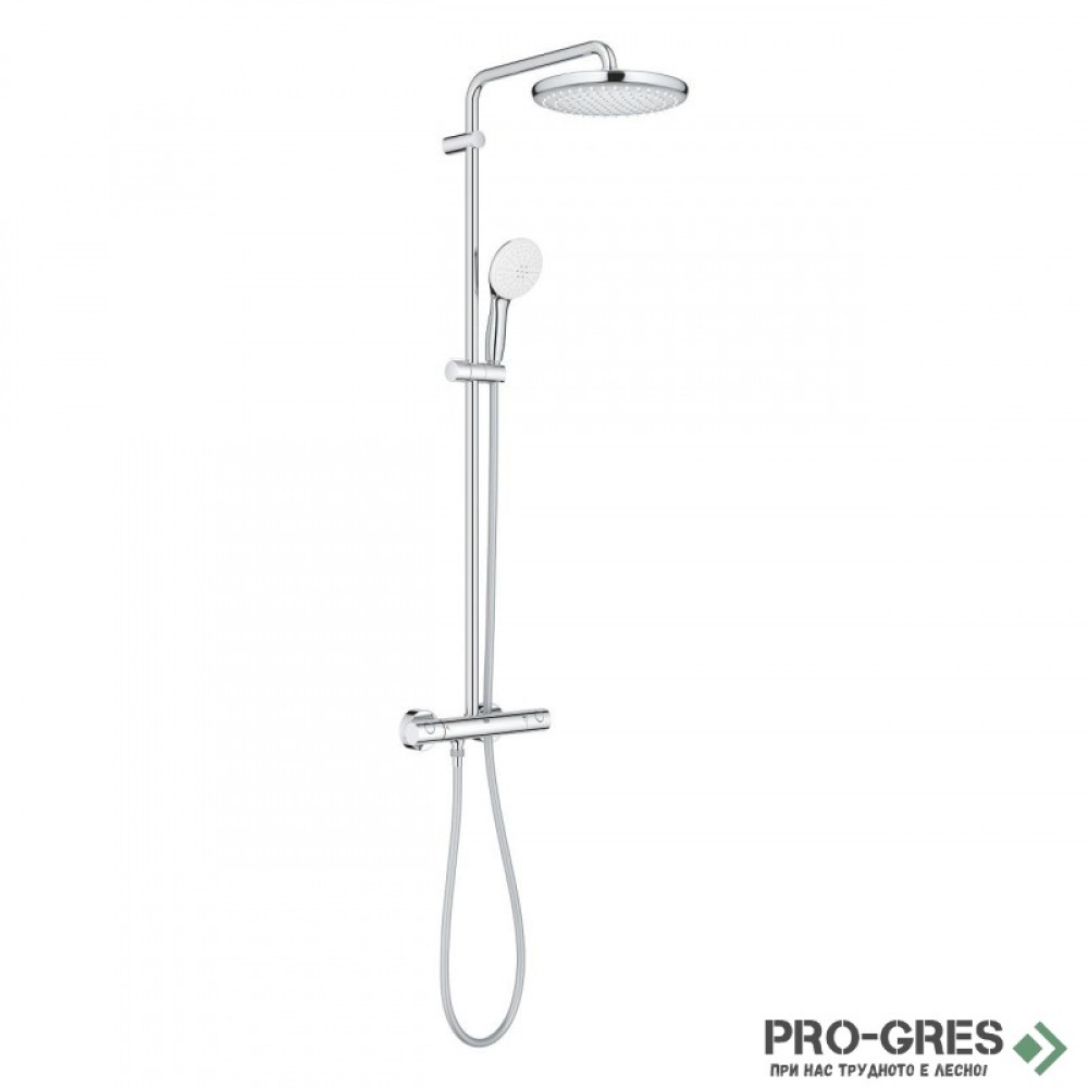 Термостатна душ система, New Tempesta Cosmopolitan 250, Grohe 26 670 001