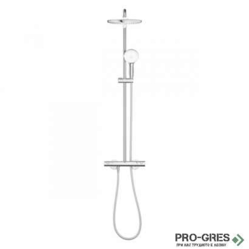 Термостатна душ система, New Tempesta Cosmopolitan 250, Grohe 26 670 001