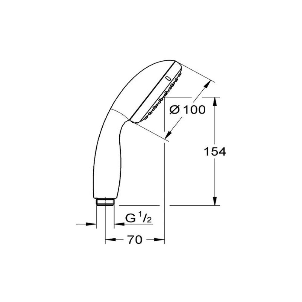 Ръчен душ, Grohe, Tempesta 100 с две функции 2759710Е