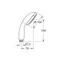 Ръчен душ, Grohe, Tempesta 100 с две функции 2759710Е