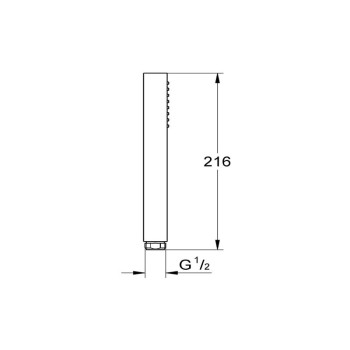 Ръчен душ, Grohe, Euphoria Cube Stick, 27699000