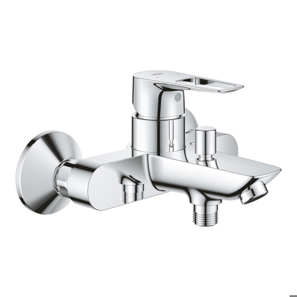 Смесител за вана/душ, тръбно окачване и смесител за мивка, хром GROHE BAULOOP 23602001/27853001/23762001