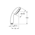 Ръчен душ, Grohe, Tempesta 100, 27 923 001