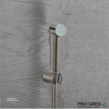 Хигиенен душ комплект с държач и шлаух 125см Brushed Hard Graphite Tempesta, Grohe 27513AL1 Хигиенен душ комплект с държач и шлаух 125см Brushed Hard Graphite Tempesta, Grohe 27513AL1