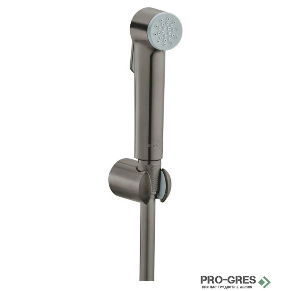 Флипер комплект с държач и шлаух 125см Brushed Hard Graphite Tempesta, Grohe 27513AL1