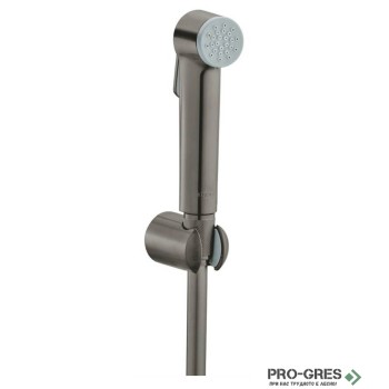 Хигиенен душ комплект с държач и шлаух 125см Brushed Hard Graphite Tempesta, Grohe 27513AL1