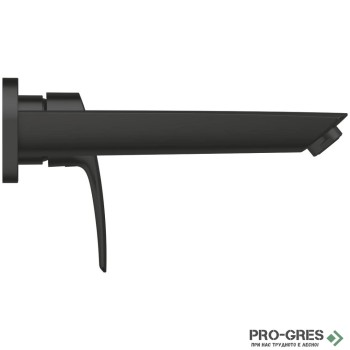 Стенен смесител, черен мат, М- размер, Eurosmart, Grohe 293382433