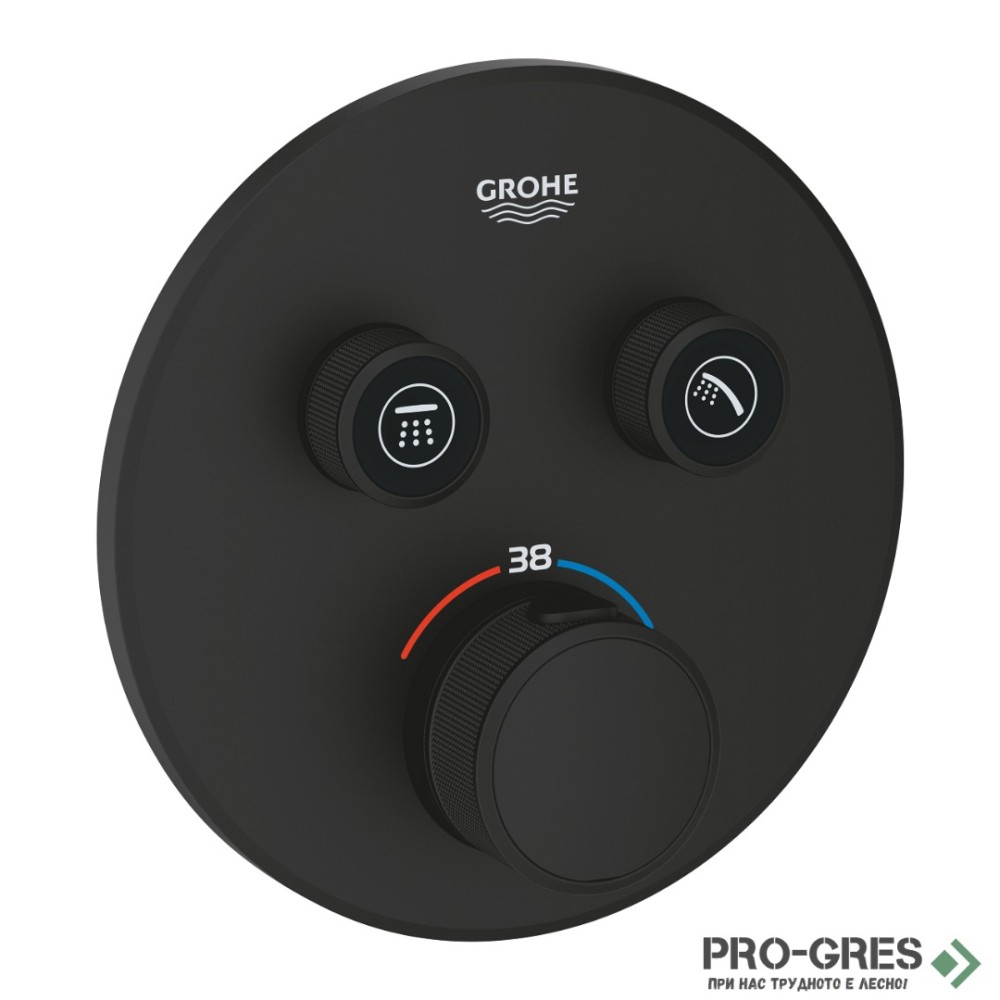 Термостат за вграждане, за вана/душ, Grohtherm SmartControl, Grohe 29507KF0