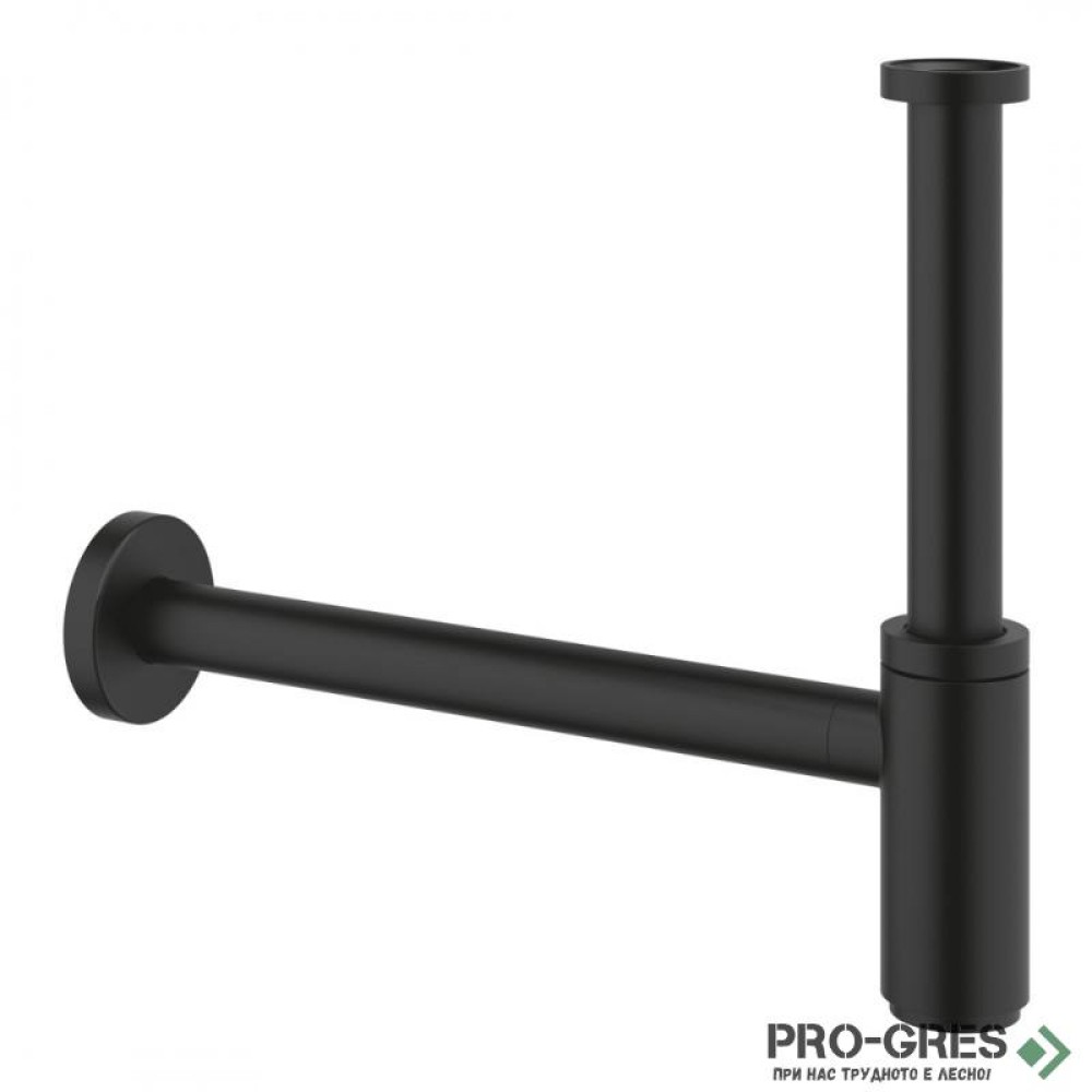 Сифон за мивка, черен мат, Grohe 29509KF0
