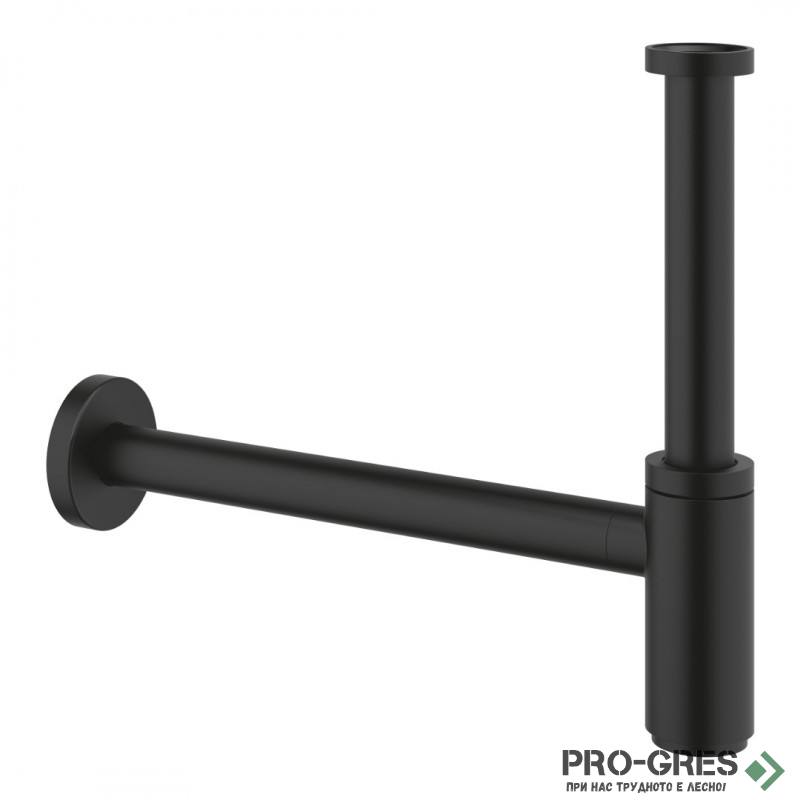 Сифон за мивка, черен мат, Grohe 29509KF0