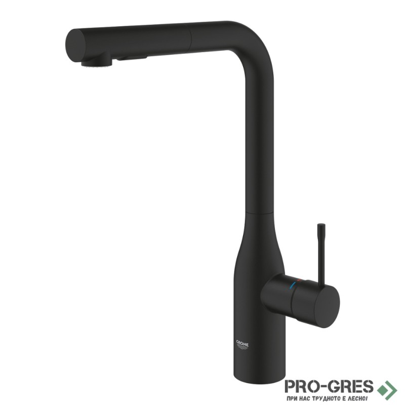 Смесител за мивка, издърпващ се, L-чучур, Essence, Grohe 30504KF0