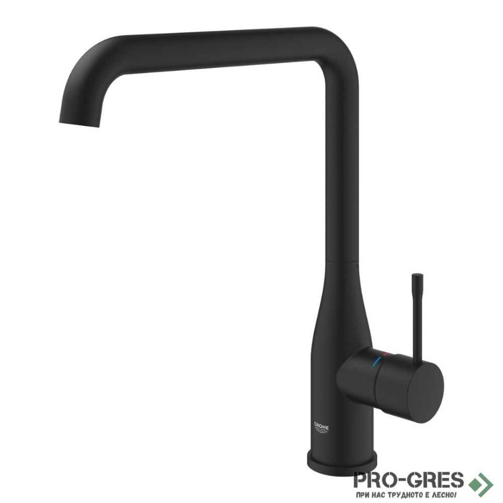 Смесител за мивка, черен мат, Essence, Grohe 30505KF0
