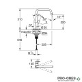 Смесител за кухня, черен мат, Eurosmart, Grohe 305672430