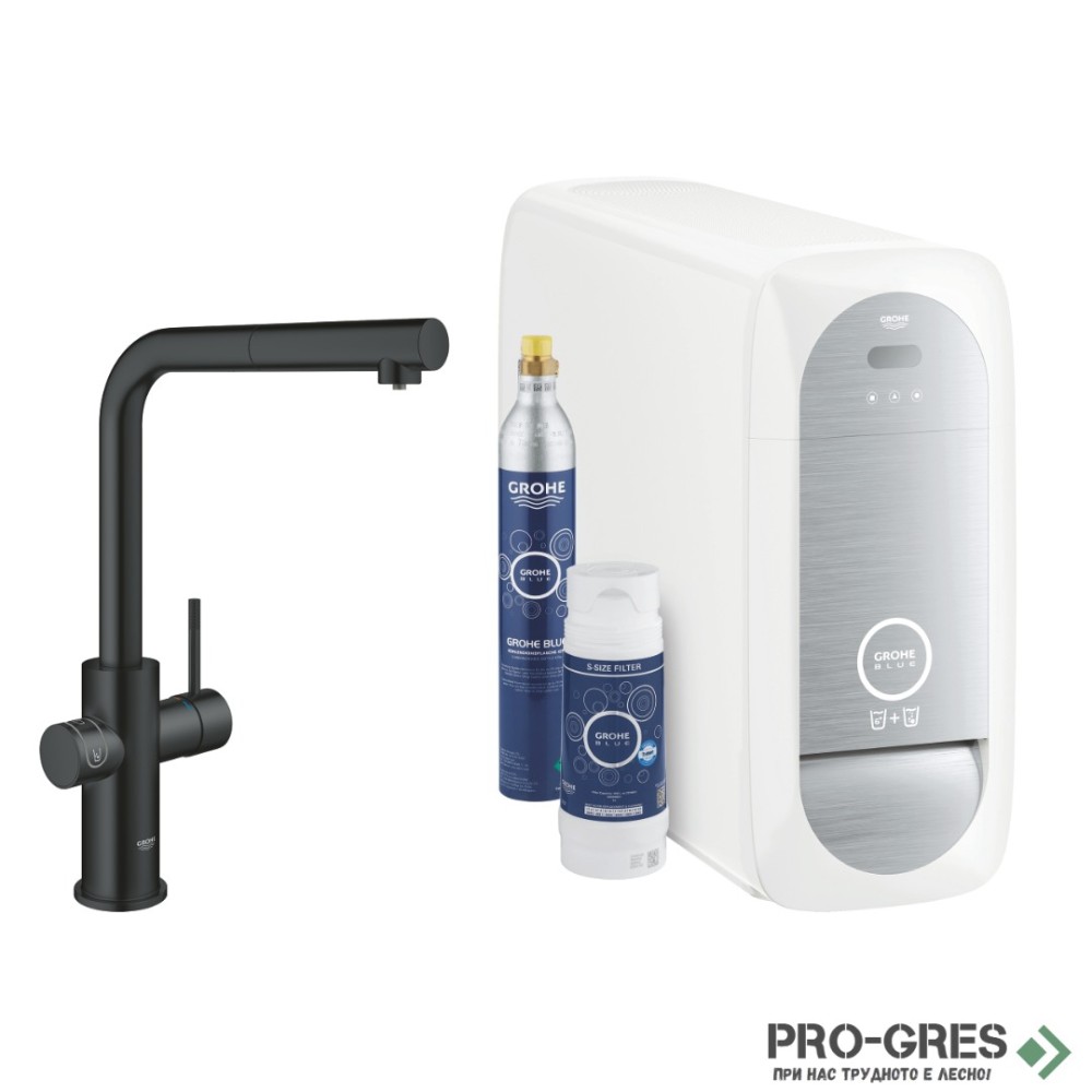 Смесител за кухня, със система за филтриране GROHE BLUE HOME, Grohe 31 539 KS0